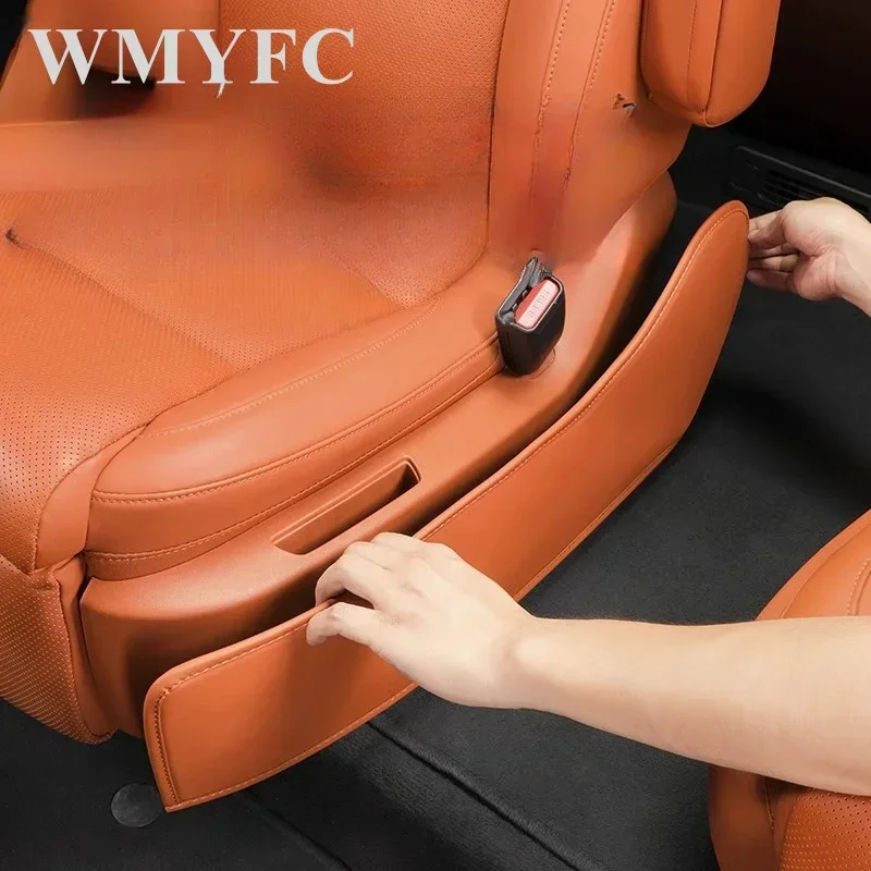 For Leading Ideal LiXiang L8 L9 2022 2023 2024 Interior Second Row Seat Side Border Kick Pad Leather Interior Accessories