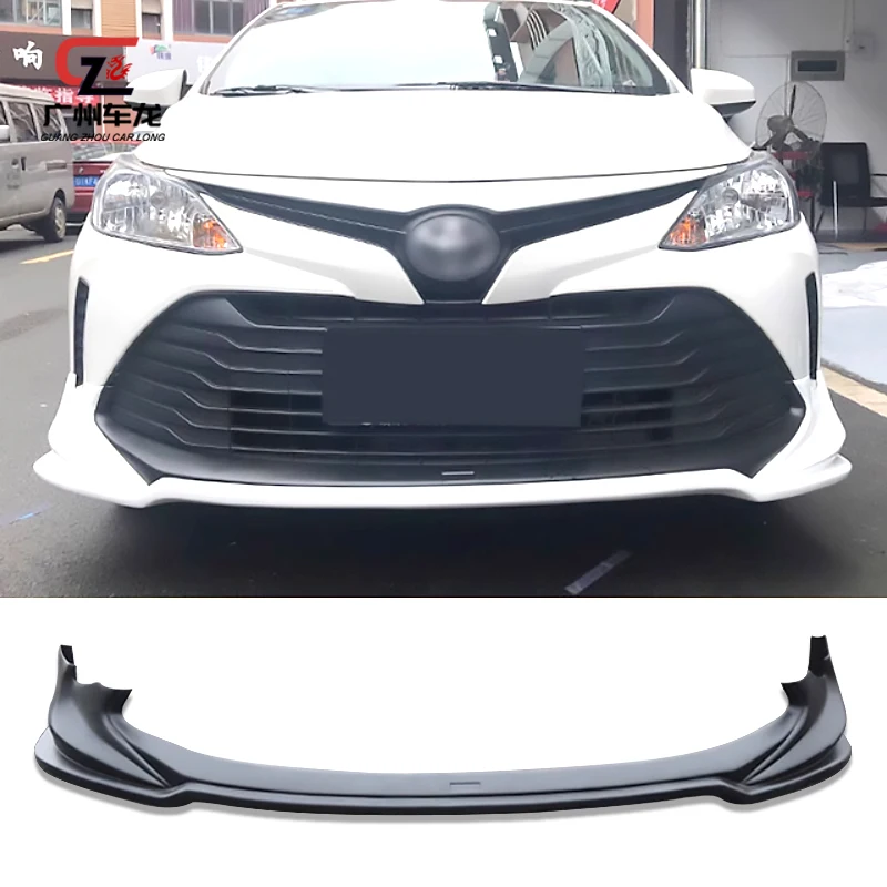 For Toyota Vios 2017-2019 Front Lip Rear Lip Side Skirts ABS Plastic Car Bumper Car Bodykit Auto Parts Diffuser Splitter