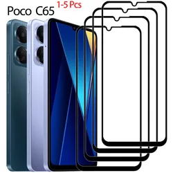 6.74'' Poco C65 Glass Film POCO C65 Global Version Tempered Glass for poco c65 screen protector xiaomi poco c65 protector glass poko c65 Crystal Bullet Glass poco c 65 protection pococ65 poco-c65 glass