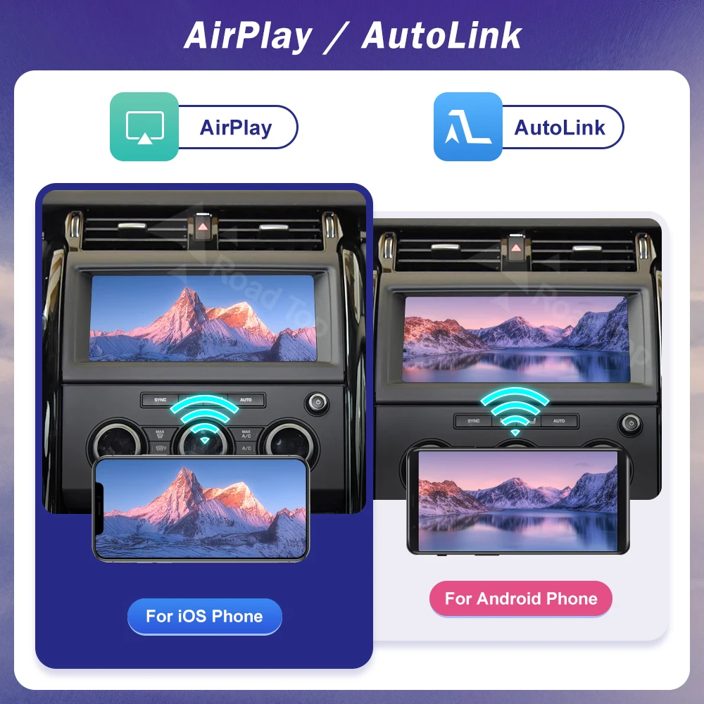 Carplay اللاسلكي لاند روفر/جاكوار/رينج روفر/إيفوك/ديسكفري نظام هارمان 2016-2018 مشغل سيارة ملاحة الوسائط المتعددة #4