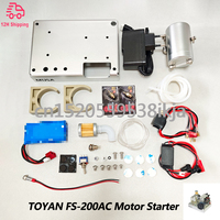 TOYAN FS-200AC DIY Methanol Version Gasoline Version Kit with Motor Starter Suitable for Twin Cylinder Engine Model Toys