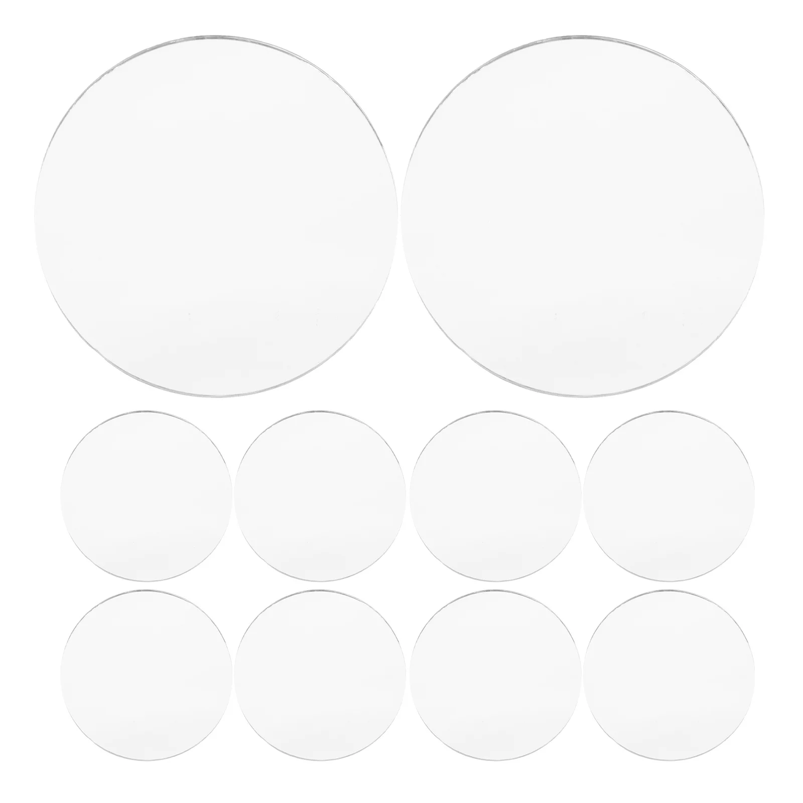 10 szt. szklanych lusterek do rękodzieła, lusterka do makijażu, kosmetyków, DIY, kompaktowe, małe