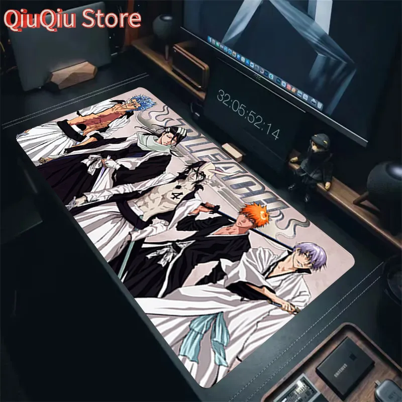 HD Anime Mousepad XXL Bleach Mauspad Kurosaki Ichigo Große Computer Maus Matte Gummi Manga Deskmat 40x90CM Große Laptop Matten