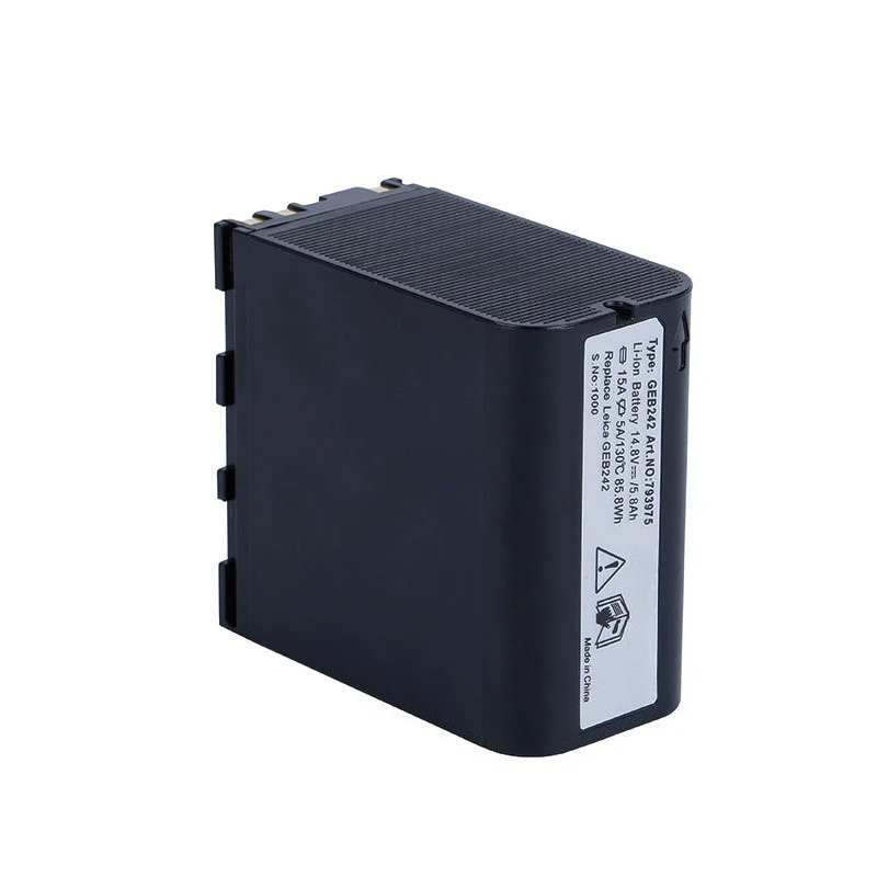 بطارية ليثيوم GEB-242 طويلة الأمد لـ Sokkia TM30 TS30 TS60 IM-101 وقت تشغيل ممتد لمحطة إجمالي معدات المسح