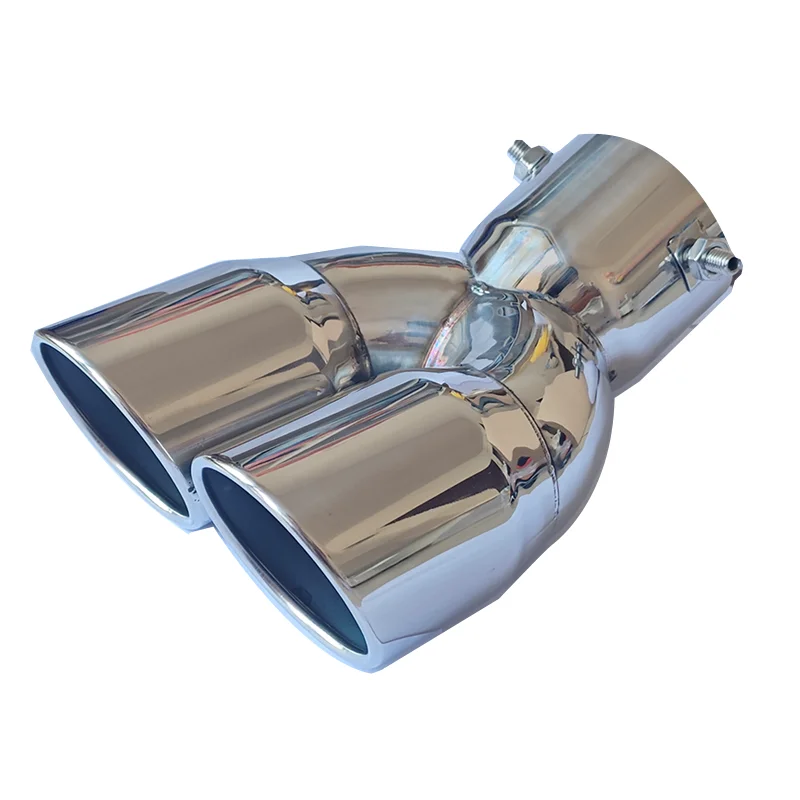 

Exhaust Muffler Nozzle Silver Stainless Steel Muffler Tip Car Accessories For Hyundai IX35 For Mitsubishi For Highlander