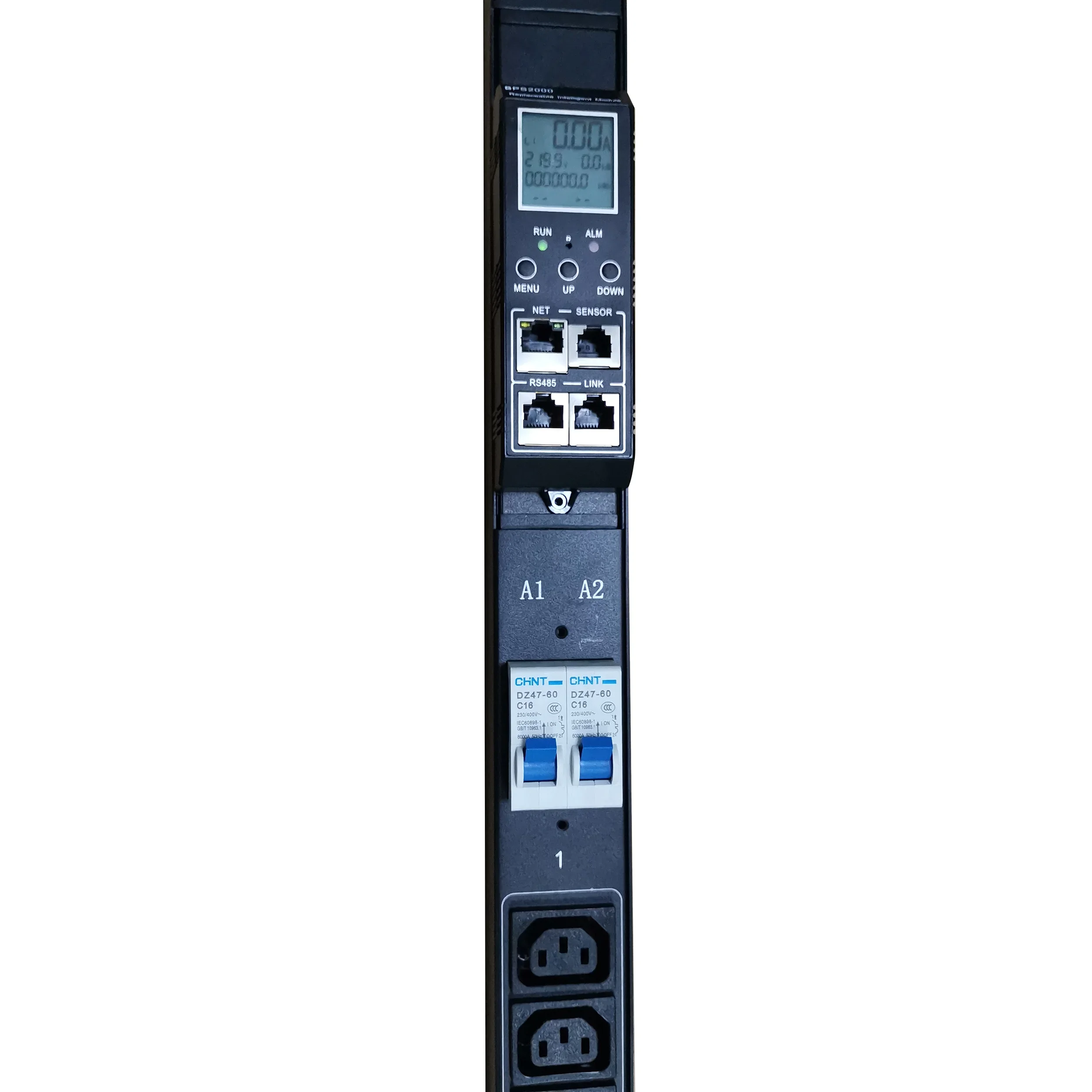 Customized Vertical IP Remote Control 36way smart PDU 24wayC13 12wayC19 63Amp 240V 3phase hot swap network management Clever PDU