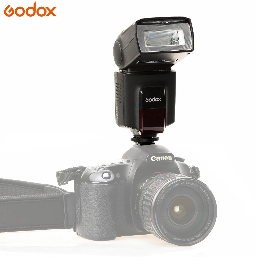 Godox câmera flash tt520ii com build-in 433mhz sinal sem fio para canon 1300d 800d 750d para nikon pentax olympus dslr câmeras
