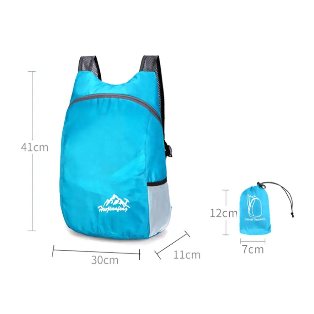 Outdoor Hiking Bag Lightweight Packable Backpack Foldable ultralight Travel Daypack Bag Waterproof Folding Pack for Women Men ﻿ view 6