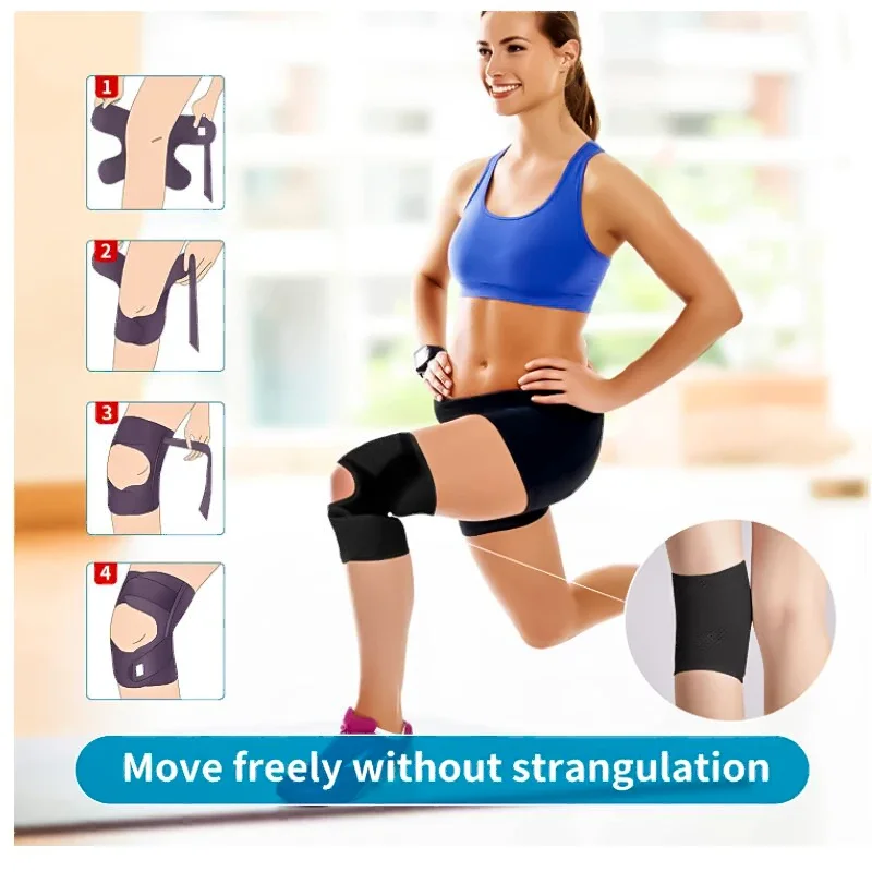 Knee Brace with Side Stabilizers Relieve Meniscus Tear Knee Pain Joint Pain Relief Breathable Adjustable Knee Support Knee Pads