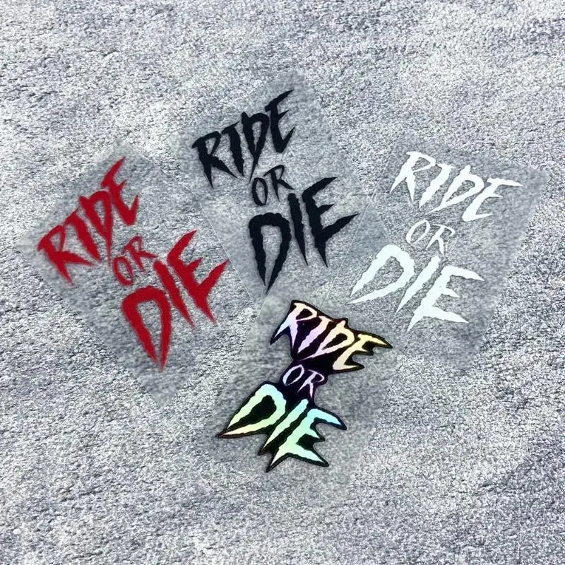 1 ملصق دراجة "Ride and Die" PVC مقاوم للماء، مناسب للأنبوب العلوي لدراجة الطريق، أنبوب الرأس، الإطار، مخصص في الهواء الطلق #6