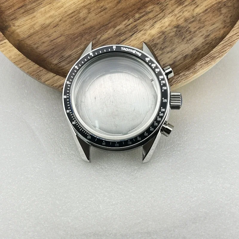 متعددة الوظائف 40 مللي متر Speedmaster ساعة حافظة مناسبة تناسب Omg VK64/63 حركة كوارتز 20 مللي متر الفولاذ المقاوم للصدأ حزام الساعات