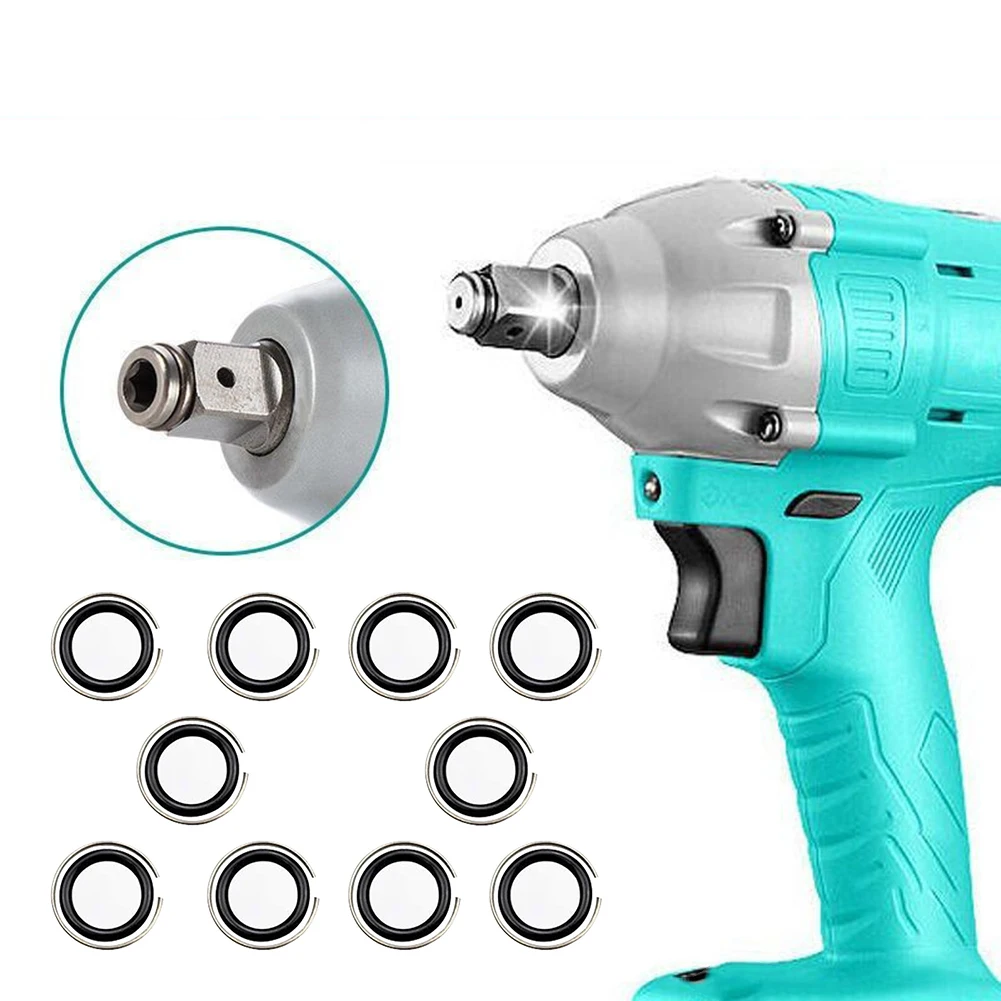 1 Pack 1/2 Inch Retaining Ring Clip With O-Ring Socket Impact-Wrench Snap Ring For-Impact Wrench Snap Anti Detachment