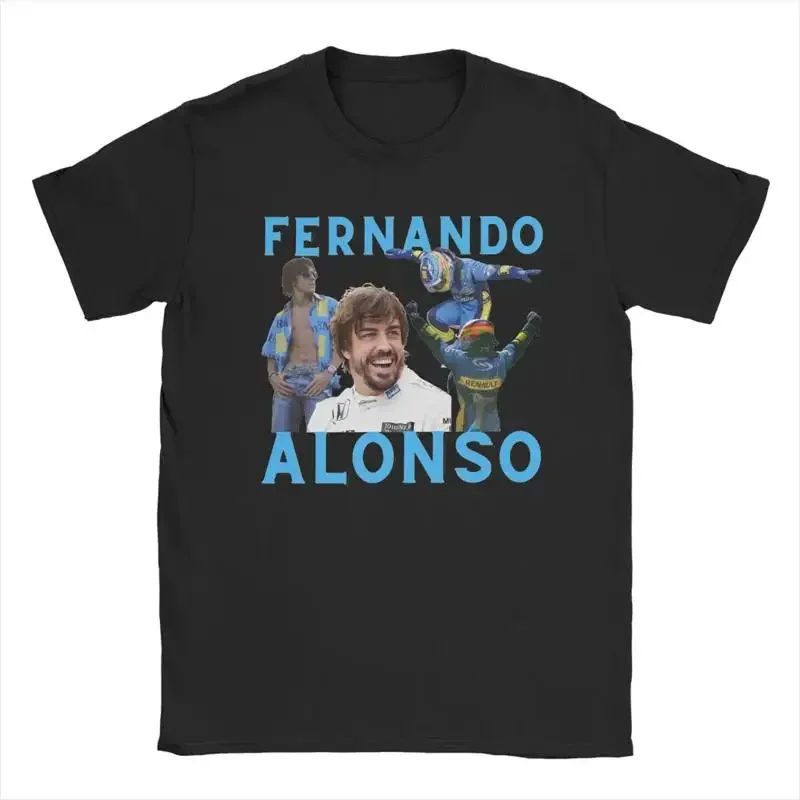 Fernando Alonso T Shirt Men Funny Cotton Crew Neck Shir