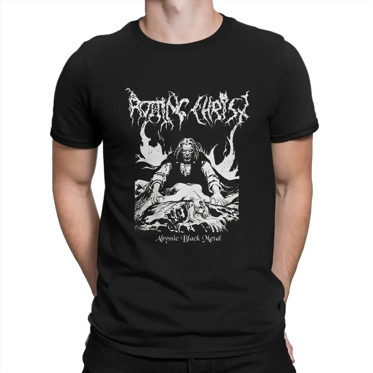 

Rotting Christ Men's TShirt Vamp And Lady Distinctive T Shirt Harajuku Sweatshirts New Trend