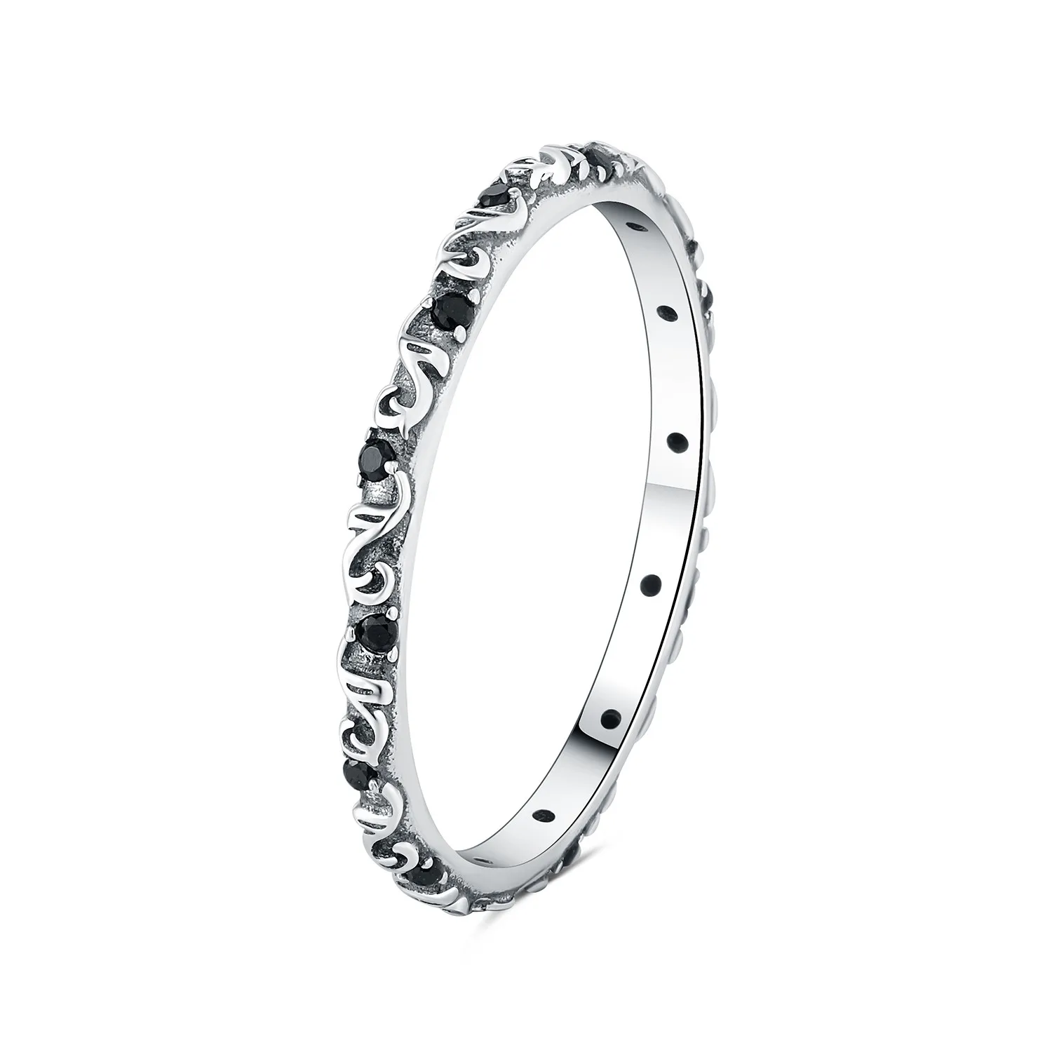 Anillo de Plata de Ley 925 para mujer, sortija cerrada Simple, regalo fino Original de San Valentín y cumpleaños, accesorios de joyería de boda