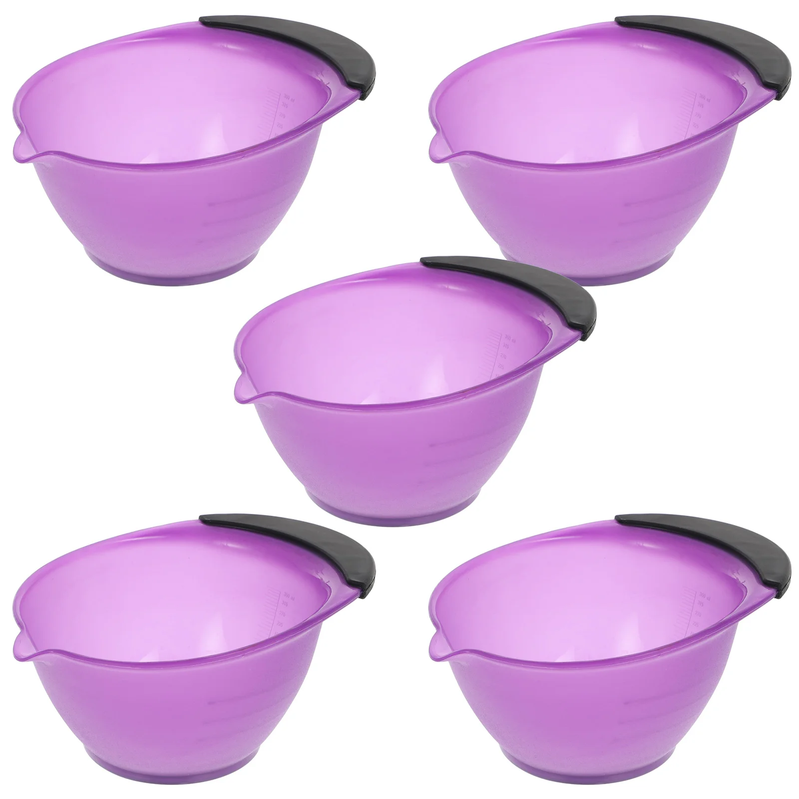 5 Pcs Hair Dye Bowl Color Hairdressing Dyeing Salon Dying Supply Coloring Mixing