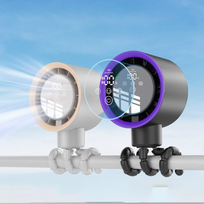 

Портативный USB-вентилятор для коляски с интеллектуальным навесом, гибким креплением, совместимым с зажимом для автомобильного сиденья