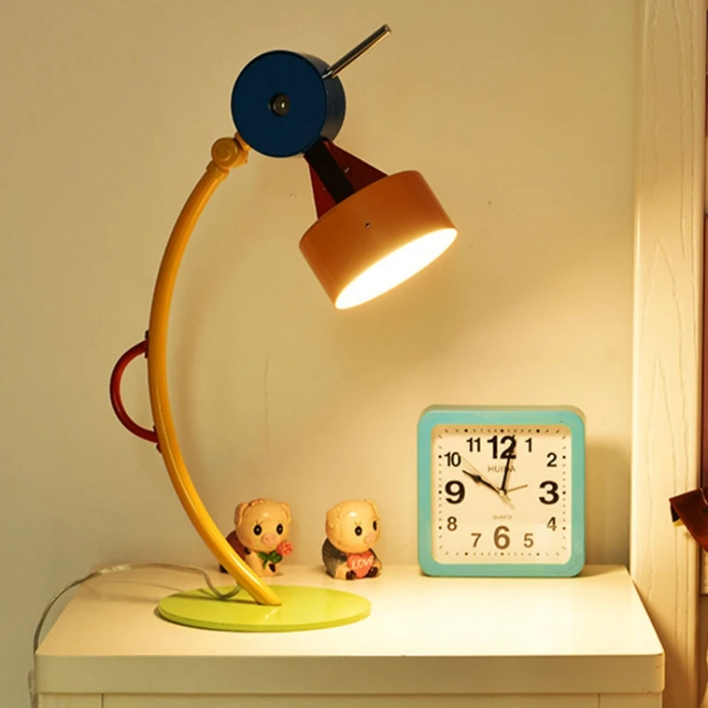 Imagem -04 - Designer Memphis Cartoon Led Lâmpada de Assoalho para o Quarto das Crianças Kid Standing Decor Iluminação Quarto Cor Criativa Mesa Nigt Light