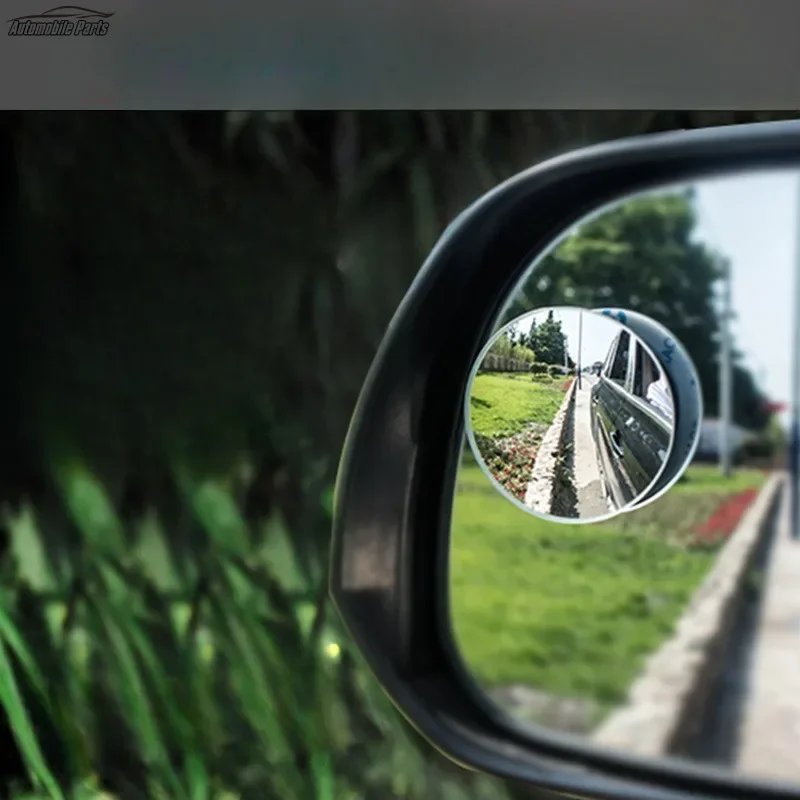 360 Degree Car Blind Spot Rear View Mirror Wide Angle Adjustable Small Round Mirror Car Reverse Auxiliary Rearview Convex Mirror