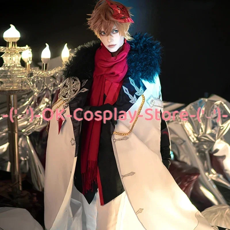 Genshin Impact Executive Officer Tartaglia Cosplay Costume Game Suit Gorgeous Party Outfit Halloween Clothing Custom Made