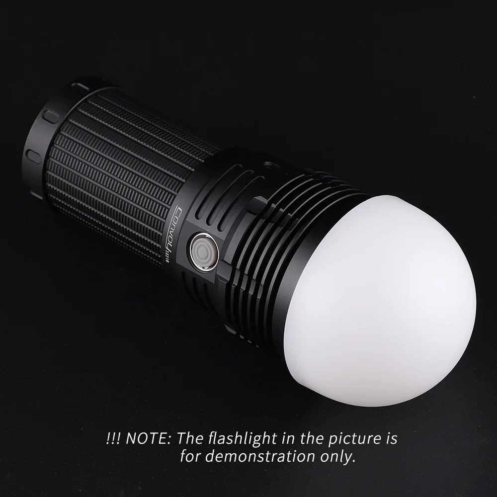 Imagem -02 - Comboio Lanterna Branco Difusor para 4x18a 3x21a 3x21b Led Linterna Flash Light Tocha para Leitura Pesca Camping Trabalho Luz