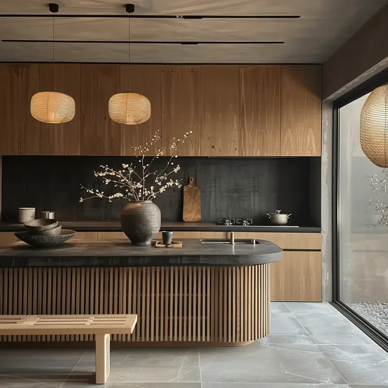 Vermonhouzz Customized Color Size Modern Design Wood Veneer Kitchen Wooded Cabinets Wooden Modular Kitchen Cabinet