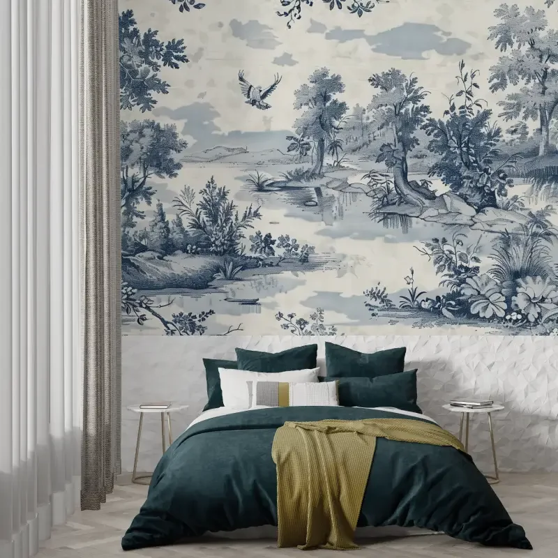 

Custom wallpaper European Southeast Asian plants children's room Living room bedroom background wall decoration wallpaper mural