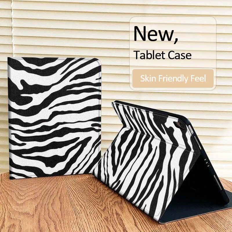Zebra Striped Black White For Lenovo Xiaoxin Lenovo Tab Pad Pro Plus GT K10 P11 M10 Legion Y900 Y700 Inch Tablet Case