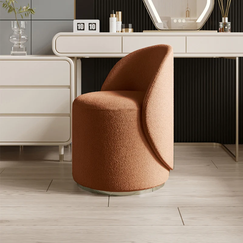 كرسي جلدي للخدش على شكل قطة بزاوية 360 درجة كرسي دوار للمدخل ومسند للقدمين للمدخل وأثاث غرفة المعيشة للمكياج العثماني