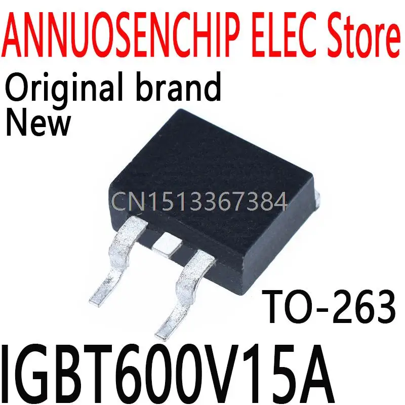 5PCS New and Original SGB15N60HS G15N60HS TO-263 IGBT600V15A