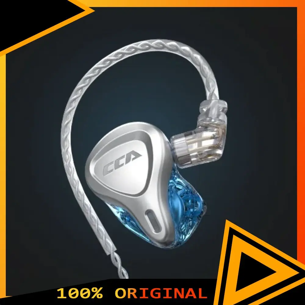 CCA CSN سماعات سلكية HiFi ستيريو باس الصوت الهجين 1DD + 1BA سائق سماعة الألعاب 2Pin كابل قابل للفصل في سماعات الأذن