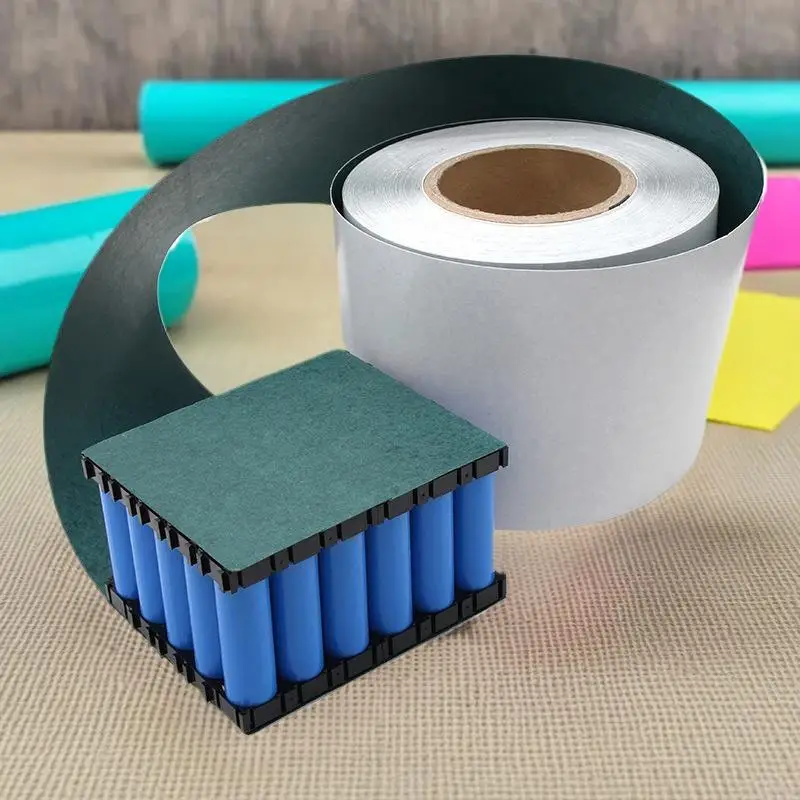 Parche de pegamento aislante de celda, ancho 50/60/65/70mm, junta de aislamiento de batería 18650, almohadillas aisladas de electrodos de papel de cebada, 1 Uds.