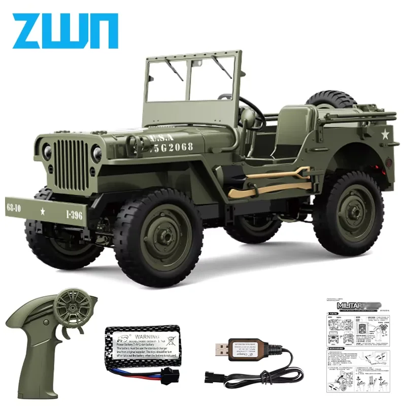 JJRC C8815 1/10 WILLYS JEEP Rc voiture 1941 4WD RTR échelle d'escalade sur chenilles camion militaire véhicule tout-terrain jouet adulte cadeau pour les enfants
