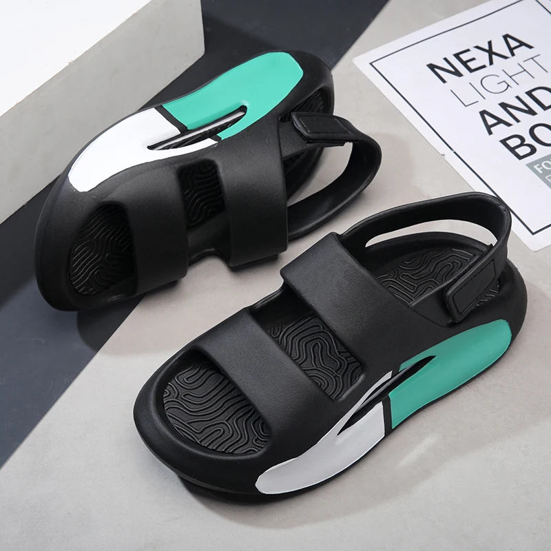 Men Shoes Thick Sole EVA Men\'s Sandals Comfortable Beach Shoes Non-slip Garden Shoes Lightweight Casual Shoes Maln Sandals Women