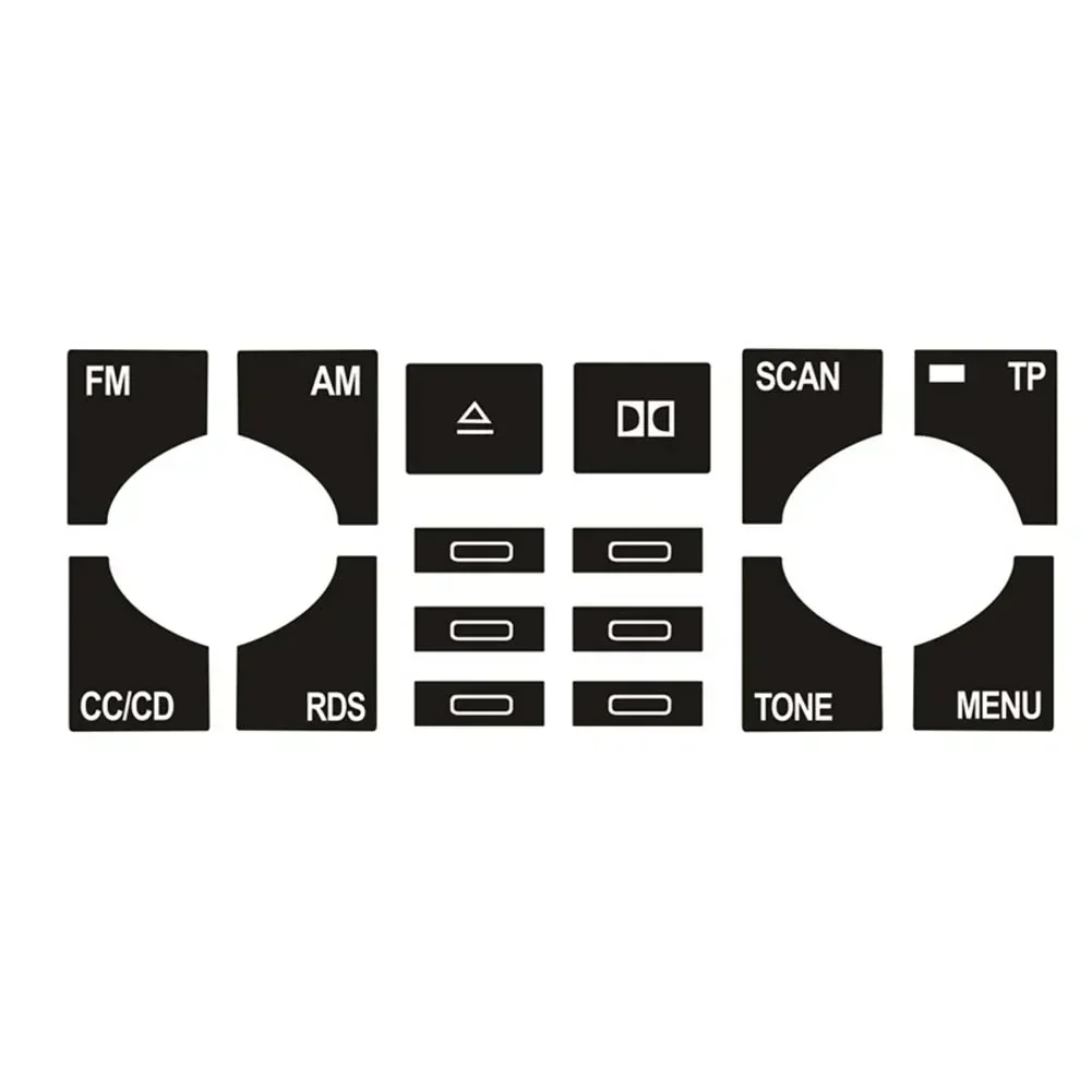 For Audi A4 B6 B7 Repair Sticker Power Window Switch Button Repair Kit Dashboard Panel Alarm Climate Button Radio Sticker