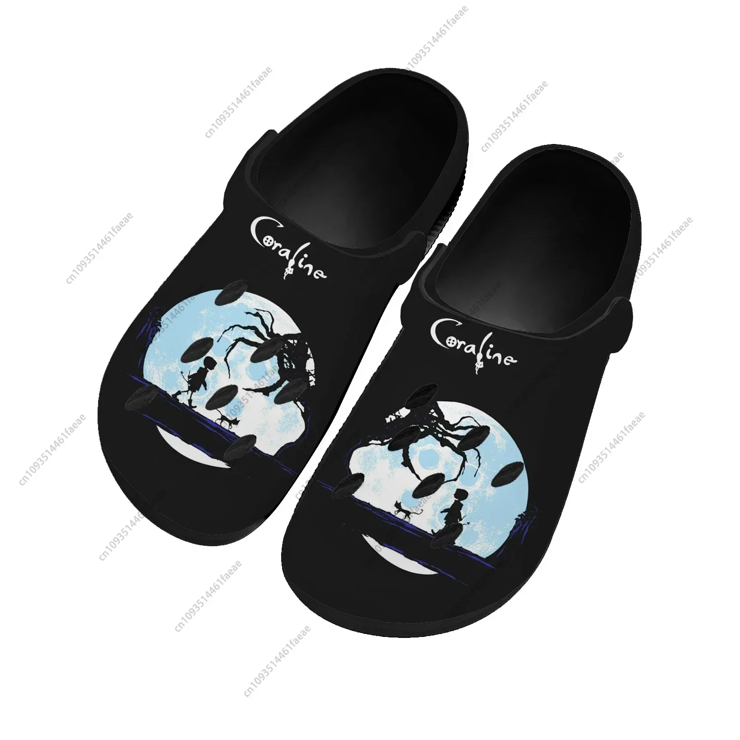 Coraline The Secret Door Home Clogs Mens Womens Youth Boys Girls Sandals Shoes Garden Bespoke Custom Shoes Beach Hole Slippers