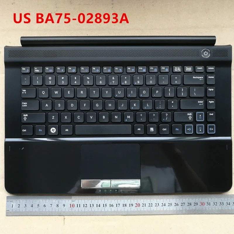 

New laptop palmrest cover with keyboard for samsung RC410 RC420 RC411 with touchpad US