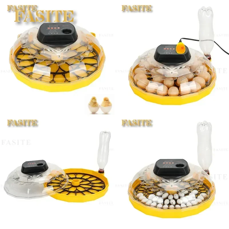 For 26 Egg Incubator Automatic Chicken Hatching Machine Intelligent Small Household Poultry Brooder Farm Equipment Wholesale