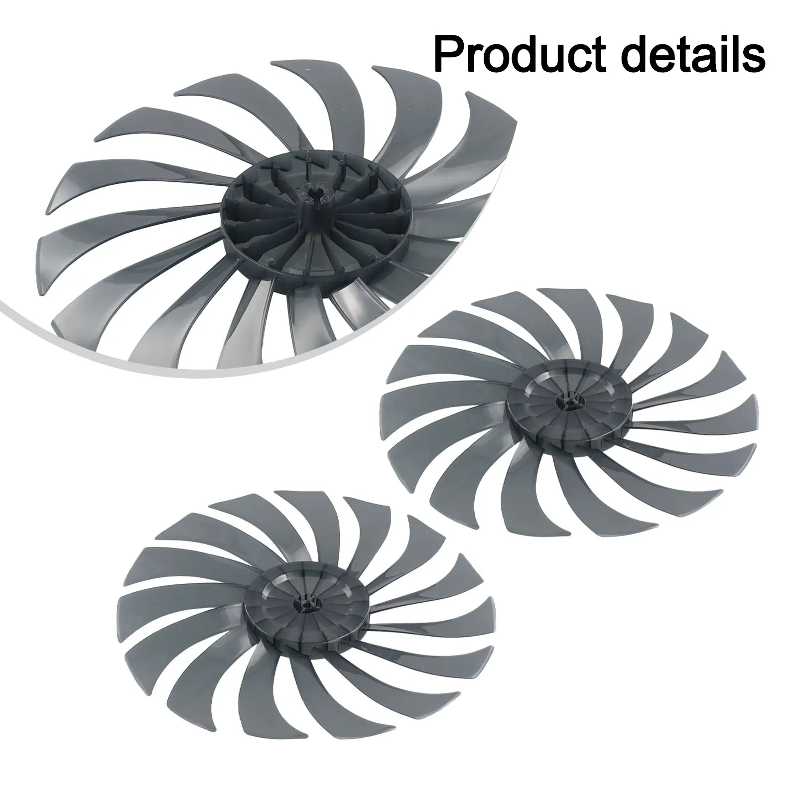 1/2pcs Highly 14-inch Plastic Fan for blades With 15-blade Design And Nut Cover Fanner General Accessories For Pedestal Fan