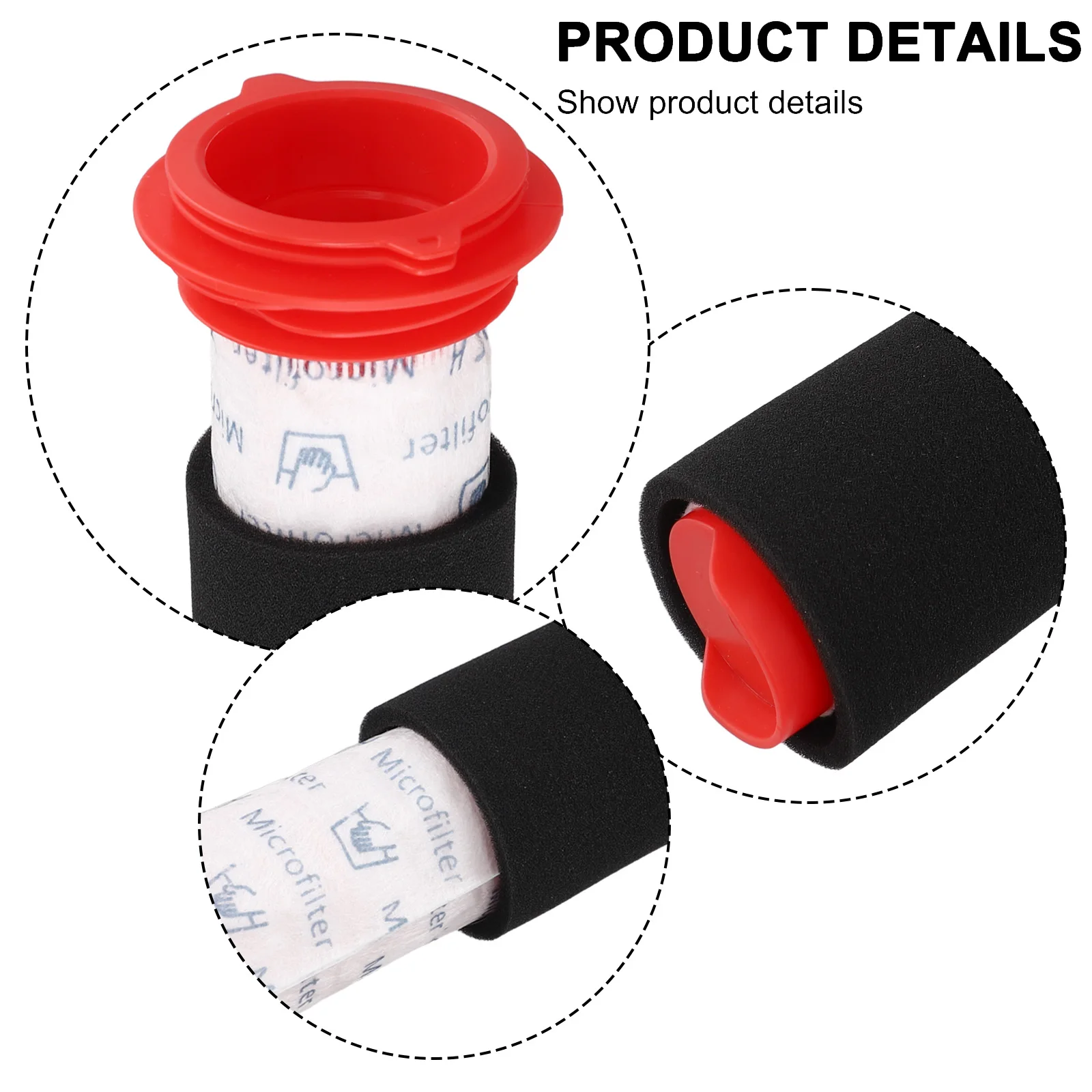 HepaFoam Filter Set for Bosch BCH6 Series Cordless Vacuum Cleaner Improved Filtration and Performance Maintenance