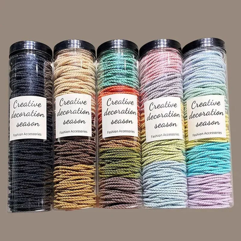 100 teile/los haarbänder Einfarbig Elastische Gummiband haarband Stirnband Scrunchie Haar Zubehör für haar