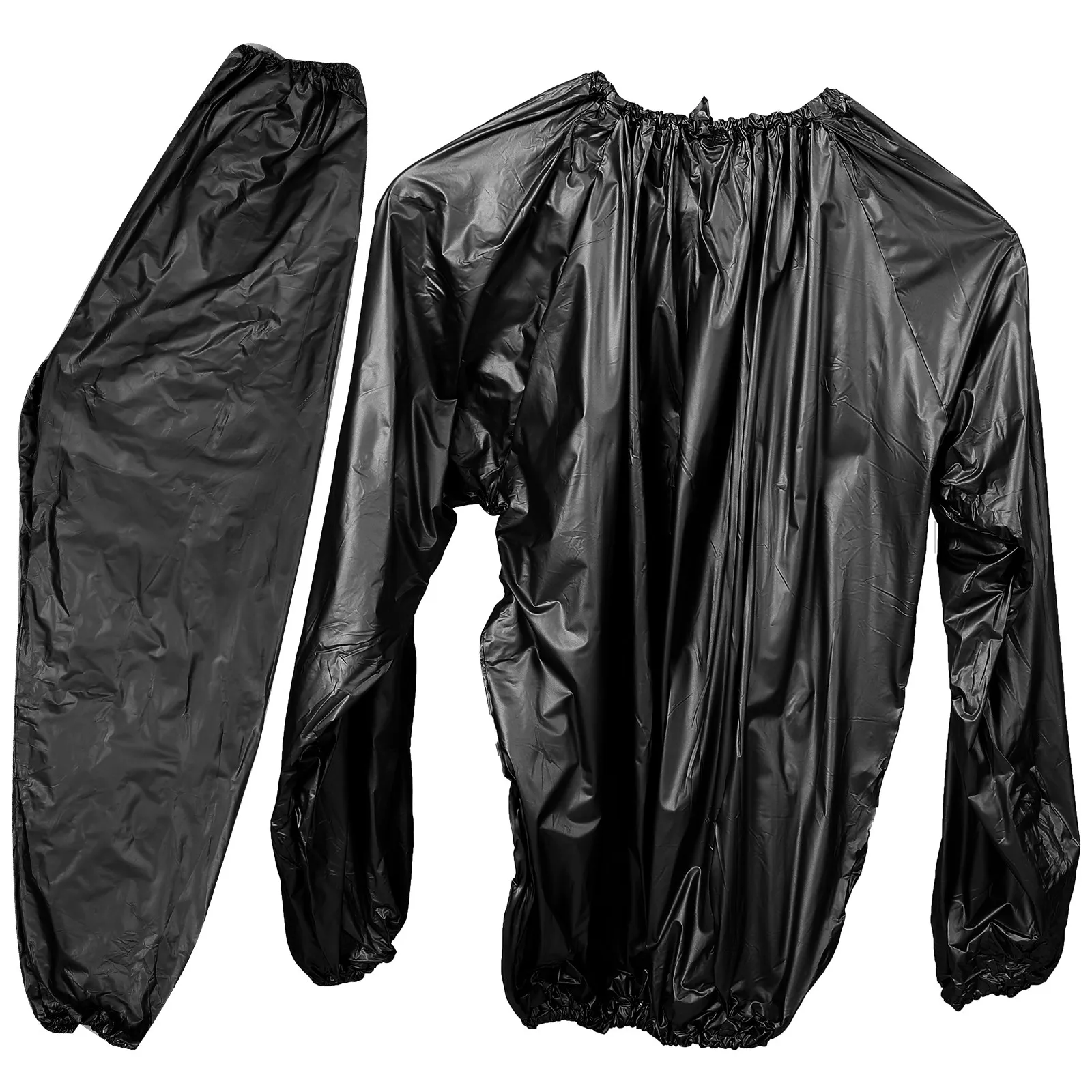 

1Set Fitness Sweat Suit for Men and Women Heavy Duty Polyethylene Sauna Suit Accelerates Fat Burning Promotes Detox Comfortable