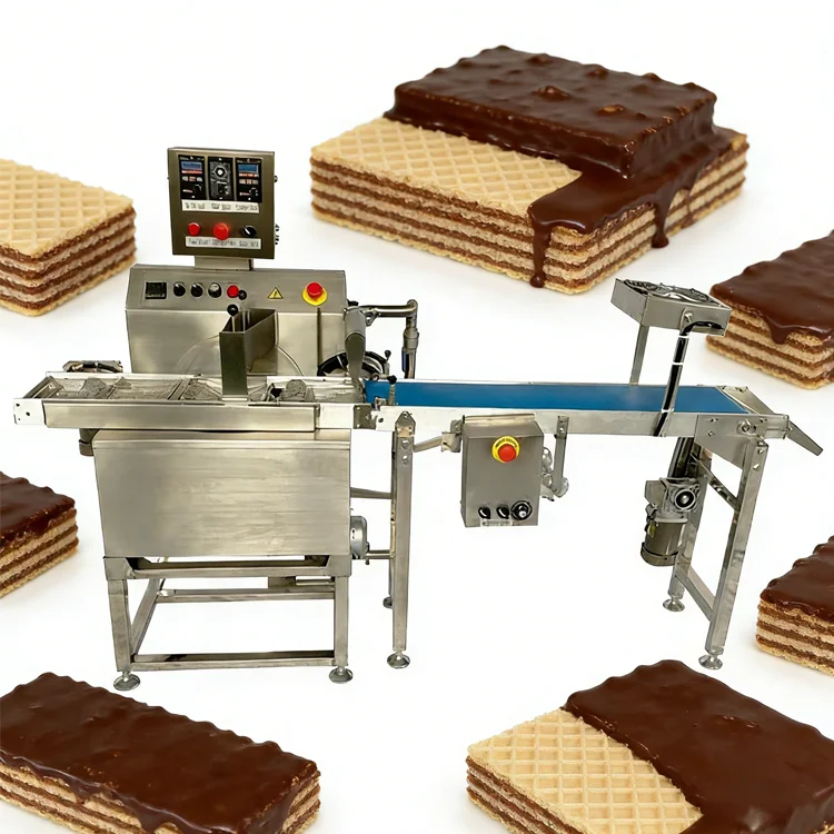 Melter Chocolate Temper Cake Enrober Cooling Tunnel Machine Chocolate Tempering Candies Cooling Tunnel Chocolate Enrober