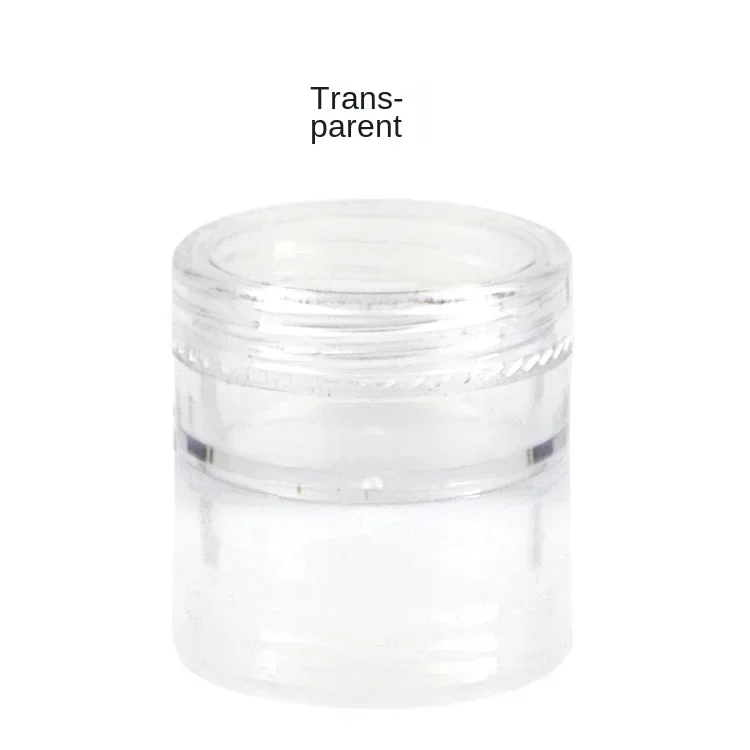 100pcs 2g/5g/10g Empty Cosmetic Makeup Jar Pots Plastic Sample Container Transparent Sample Bottles Eyeshadow Cream Lip Balm