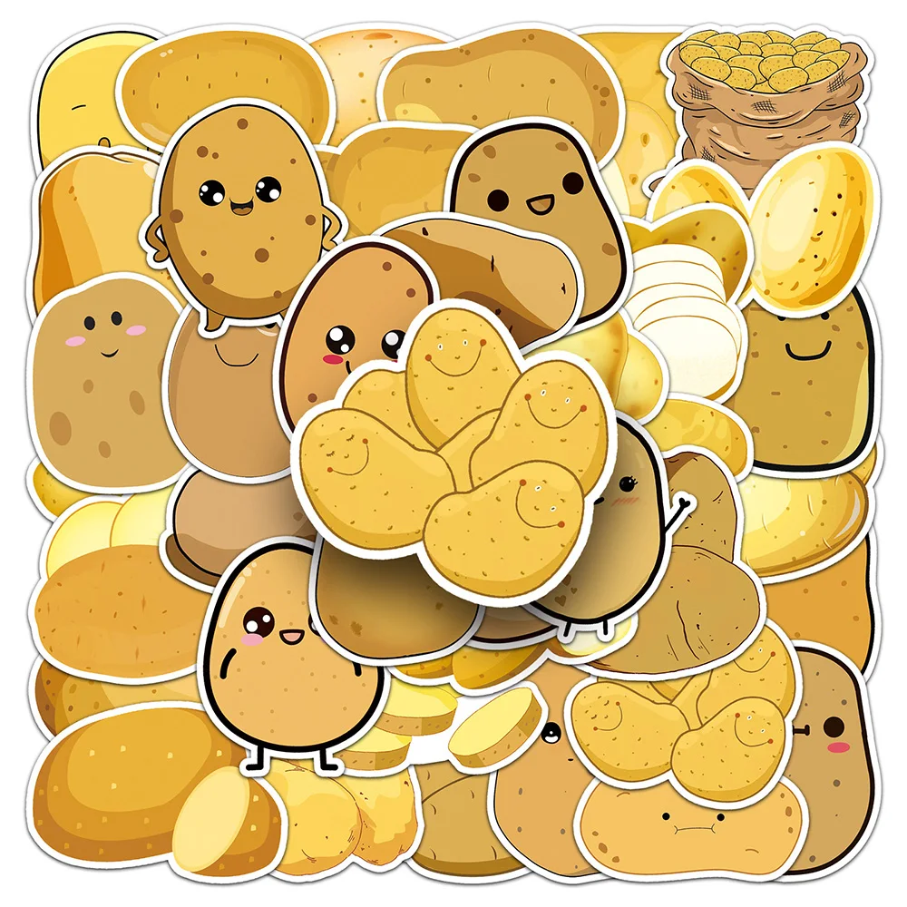 10/30/50PCS Cute Potato Stickers Graffiti Decals Decoration Suitcase Scrapbooking Laptop Phone Stationery Kawaii Kid Toy Sticker