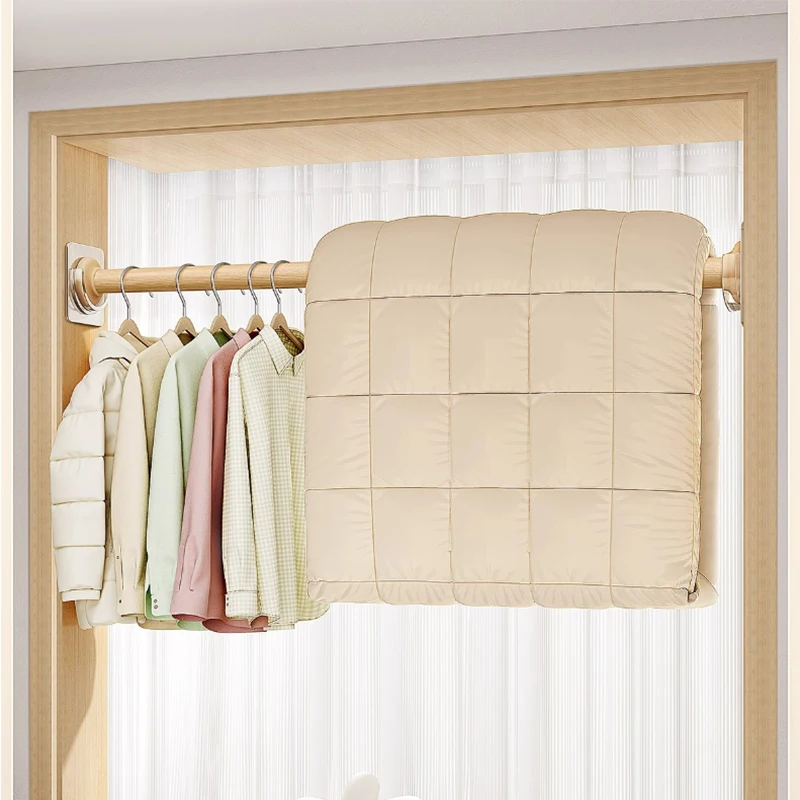 Varillas de armario para colgar ropa, barra de armario ajustable