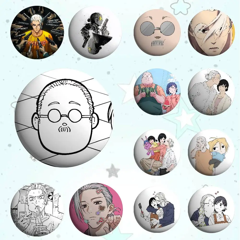 

Cute S-Sakamotos Brooches Stylish Ornament Pins Exquisite Round Badge Bag Accessories Jewelry Gifts