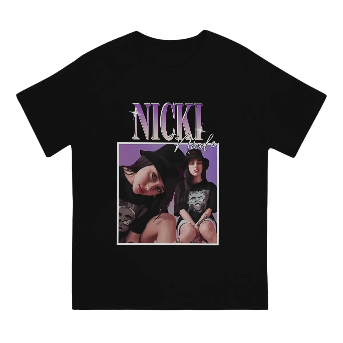 Nicki Nicole T-Shirt Men Nicki Minaj Novelty Pure Cotton Tees Round Collar Short Sleeve T Shirt Classic Clothes