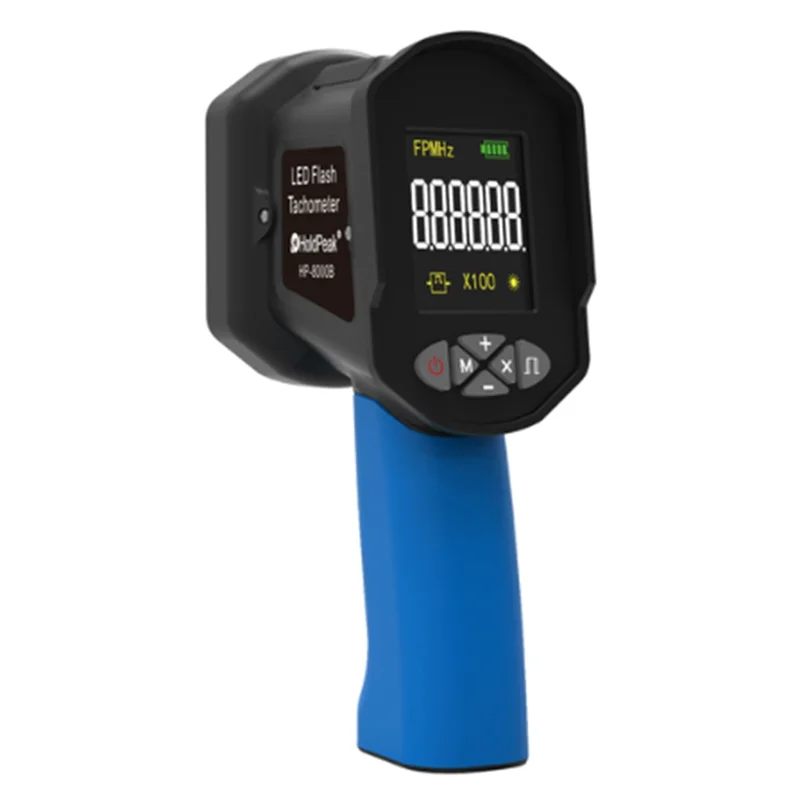 

Portable Digital Handheld Stroboscope 60-99999 FPM Non Contact Strobe Tachomete High Accuracy 0.001% LED Flash Tachometer