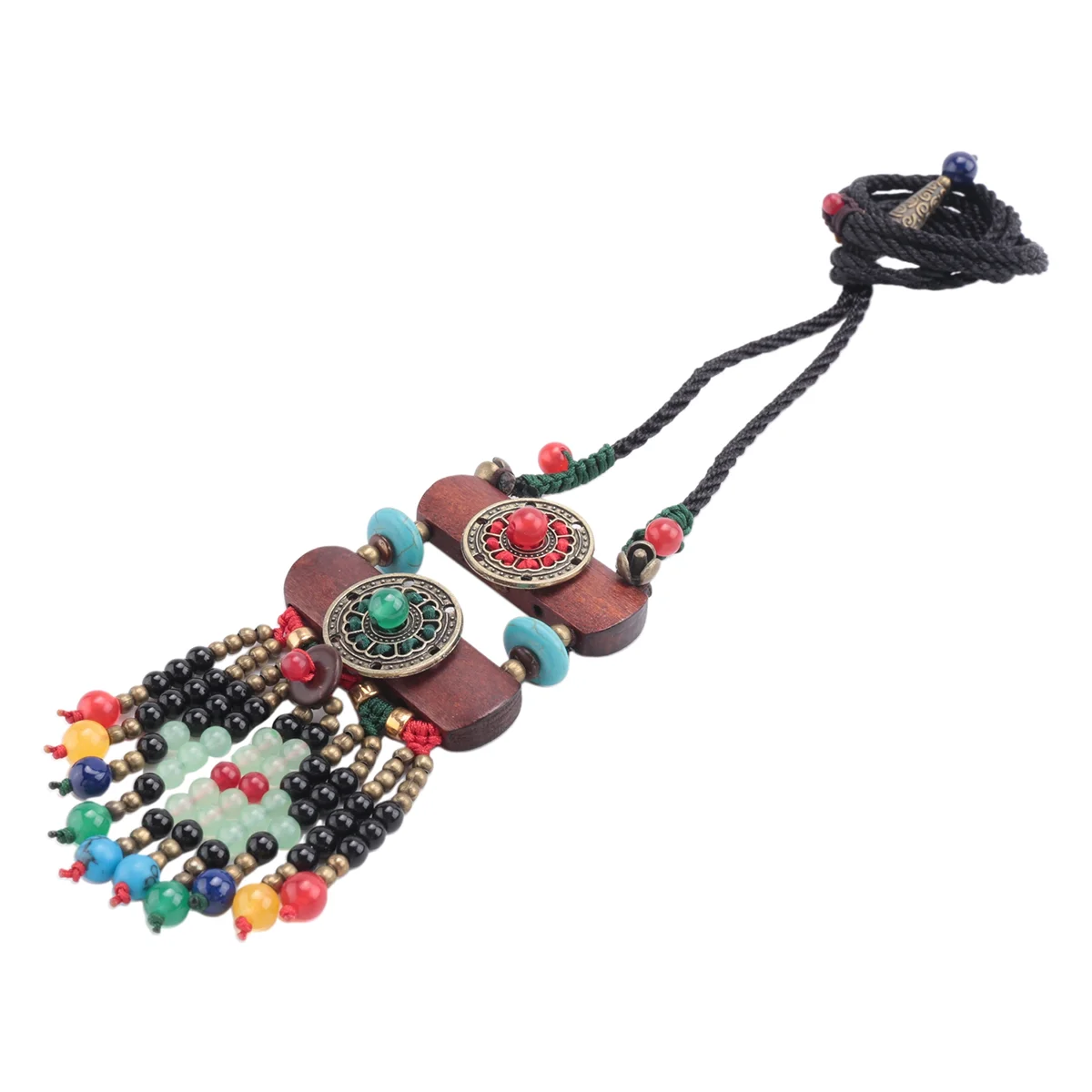 

APB-Retro Bohemian Ethnic Handmade Beaded Necklace Female Multi-Layer Color Clothing Accessories